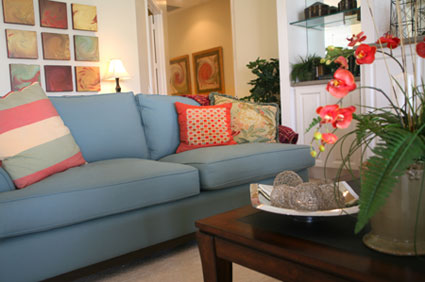 living room space