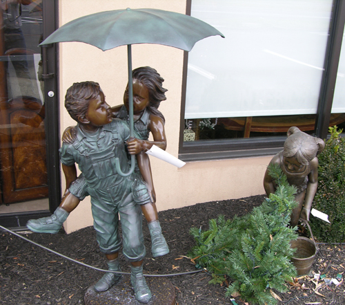 bronze statues