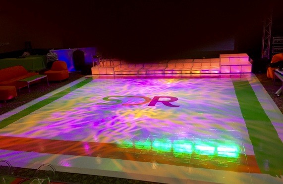 Neon Dance Floor Wrap