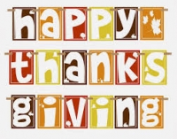 Happy Thanksgiving and Thank you!