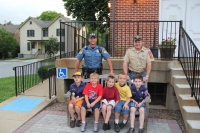 Ptl Kramer gives Cub Scout Pack 187 Den 3 a Tour of the Police
Department