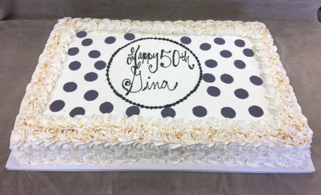 full sheet butter cream rosettes gold glitter black fondant dots black fondant sheets