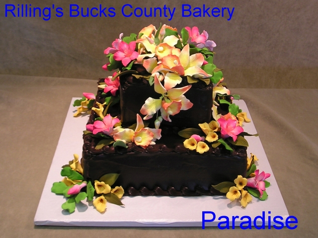 Paridise Fudge Iced Squares Tropical Flowers